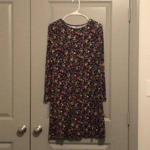 Navy Floral Dress